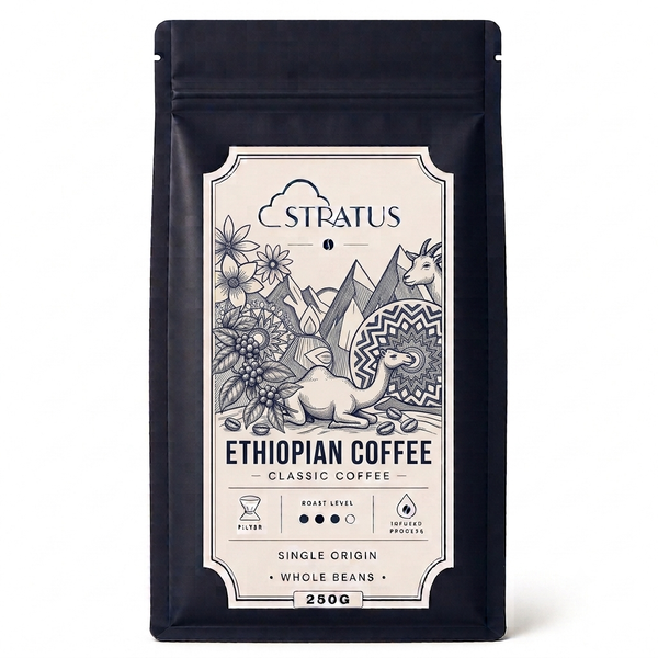 Stratus Ethiopian Single Origin Whole Bean Coffee