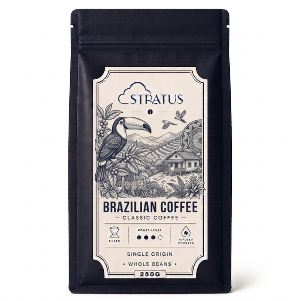 Stratus Brazil Single Origin Whole Bean Coffee