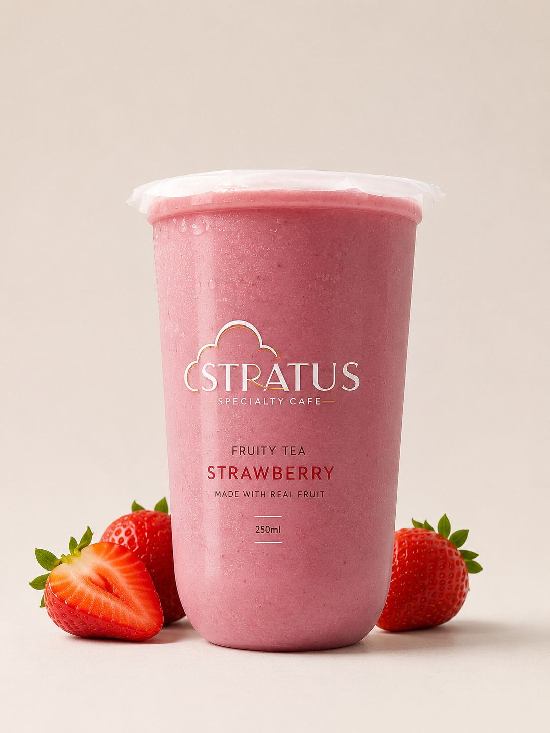 ☁️🍓 Stratus Signature Strawberry Cloud | Premium Real Fruit Café Blend