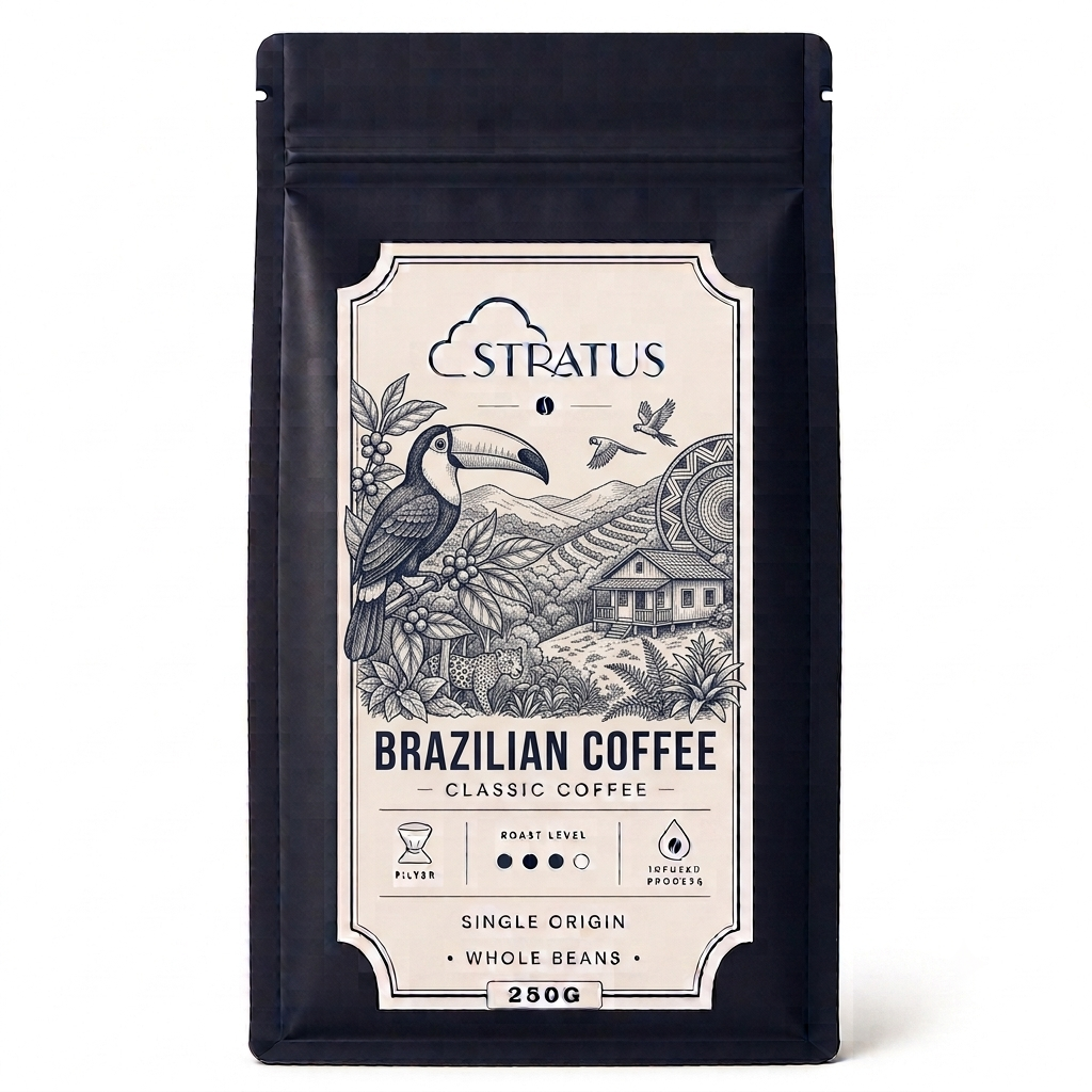 Stratus Brazil Single Origin Whole Bean Coffee