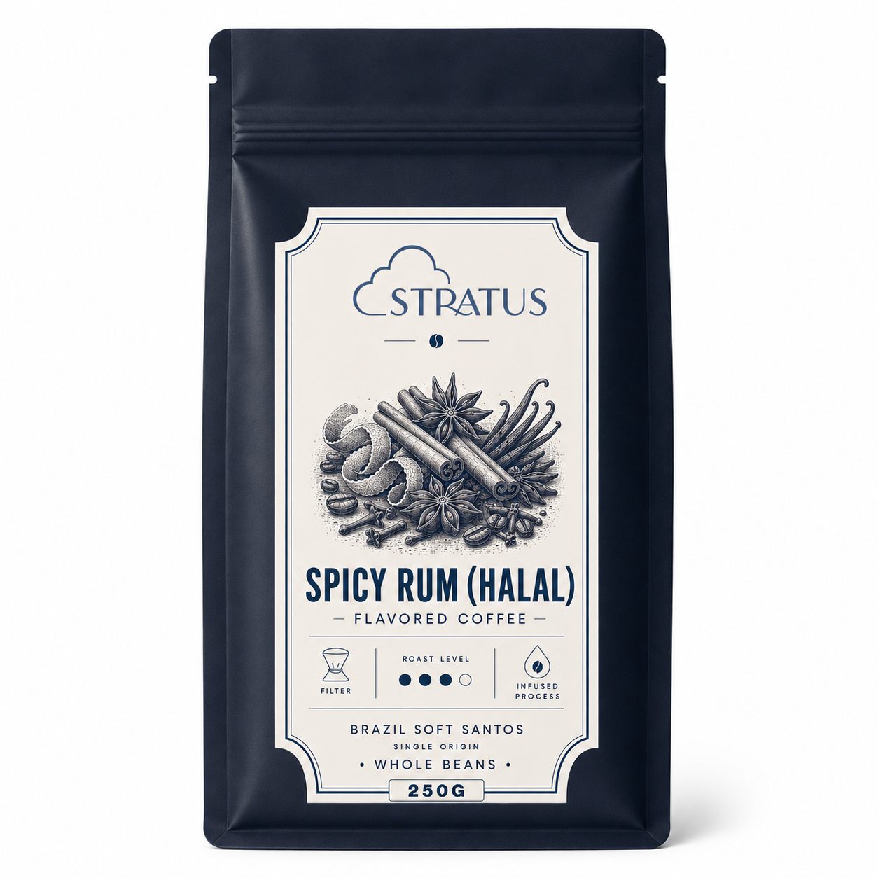 Spiced Rum (Halal) — Warm Infusion Coffee